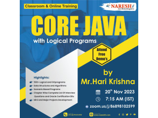 Core Java training Online  India