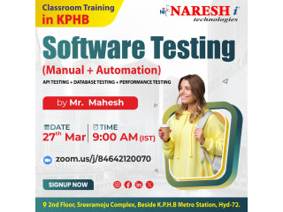 Best Software Testing Course Online Training Institute In Hyderabad 2024 | NareshIT