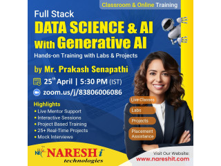 Full stack Data Science and AI Training institutes in India 2024