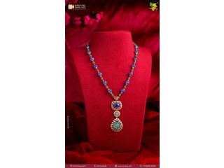 Buy Polki necklace studded with colorful gemstones |Jewellery shops