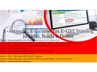 Accounting Course in Delhi, 110038, [GST Update 2024] by SLA. GST and Accounting Institute, Taxation and Tally Prime Institute in Delhi, Noida,