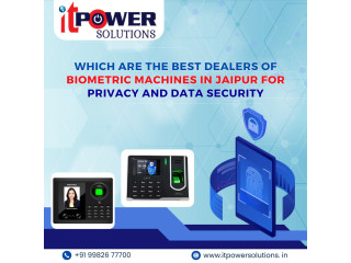 Which are the best dealers of biometric machines in Jaipur for privacy and data security