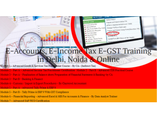 Job Oriented Accounting Course in Delhi, 110010, [GST Update 2024]  [ Learn New Skills of Accounting, ITR and  Finance for 100% Job]