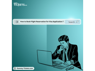 How to book flight reservation for visa application?