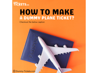 How to make a dummy plane ticket?